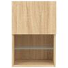 vidaXL TV-Schrank mit LED-Leuchten Sonoma-Eiche 40,5x30x60 cm