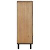 vidaXL Highboard Braun 60x33x100 cm Massivholz Mango