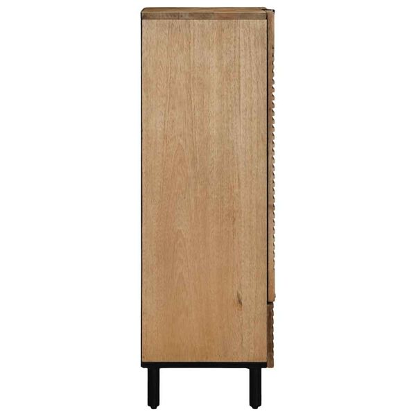 vidaXL Highboard Braun 60x33x100 cm Massivholz Mango