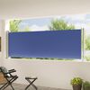 vidaXL Seitenmarkise Ausziehbar 117x600 cm Blau