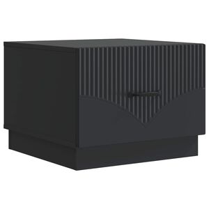 vidaXL Couchtisch mit Schubladen Schwarz 49 x 50 x 37 cm Holzwerkstoff