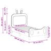 vidaXL Kinderbettgestell mit Kopfteil Hellgrau 70 x 140 cm PU