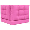 vidaXL Sofakissen f&uuml;r drau&szlig;en 3 pcs Rosa Polyester
