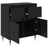 vidaXL Sideboard mit Schubladen Schwarz Eichen-Optik 60 x 35 x 70 cm