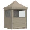 vidaXL Party-Zelt Taupe 200 x 200 x 306 cm Oxford-Stoff