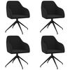 vidaXL Esszimmerst&uuml;hle 4 Stk. Schwarz Samt