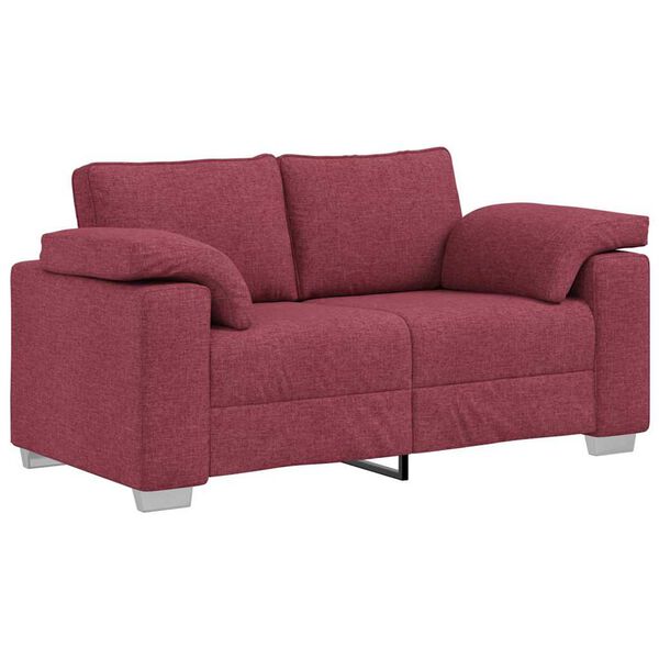 vidaXL Sofa Weinrot 160 x 77 x 82 cm Stoff