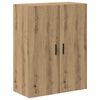 vidaXL Highboard 2 pcs Artisan-Eiche Engineered Wood und Glas