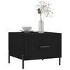 vidaXL Couchtische 2 Stk. Schwarz 50x50x40 cm Holzwerkstoff