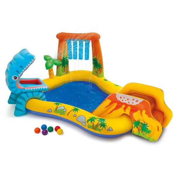 Intex Pool Aufblasbar Dinosaur Play Center 249x191x109 cm 57444NP