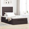 vidaXL Ottoman-Bett mit Matratze Dunkelbraun 120x190 cm Stoff