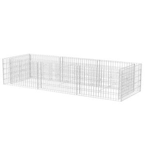 vidaXL Gabionen-Hochbeet Stahl 270&times;90&times;50 cm