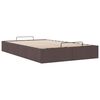 vidaXL Ottoman-Bett ohne Matratze Dunkelbraun 120x200 cm Stoff