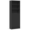 vidaXL Highboard mit LED-Beleuchtung Schwarz 69x32,5x200 cm