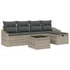 vidaXL Sofa Set 6 stk. Poly-Rattan