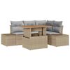 vidaXL Gartensofa-set 5 Stk. Beige und Grau
