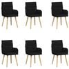 vidaXL Esszimmerst&uuml;hle 6 stk. Stoff Schwarz 60 x 56 x 93 cm