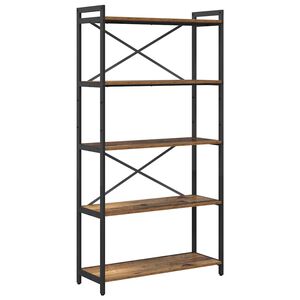 vidaXL B&uuml;cherregal 80 x 30 x 155 cm Holzwerkstoff Altholz