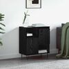 vidaXL Sideboard Schwarz Eichen-Optik 60 x 35 x 70 cm