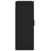vidaXL Wandschrank Schwarz 69,5x34x90 cm Holzwerkstoff