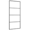vidaXL Schiebet&uuml;r mit Beschlag 90x205 cm ESG-Glas & Aluminium