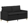 vidaXL Sofa Schwarz Stoff