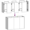 vidaXL Pflanzk&uuml;bel 120x40x80 cm Edelstahl
