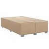vidaXL Boxspringbett Matratze Cappuccino-Braun 120x200cm Kunstleder