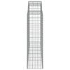 vidaXL Gabionen mit Hochbogen 25Stk. 200x50x140/160cm Verzinktes Eisen