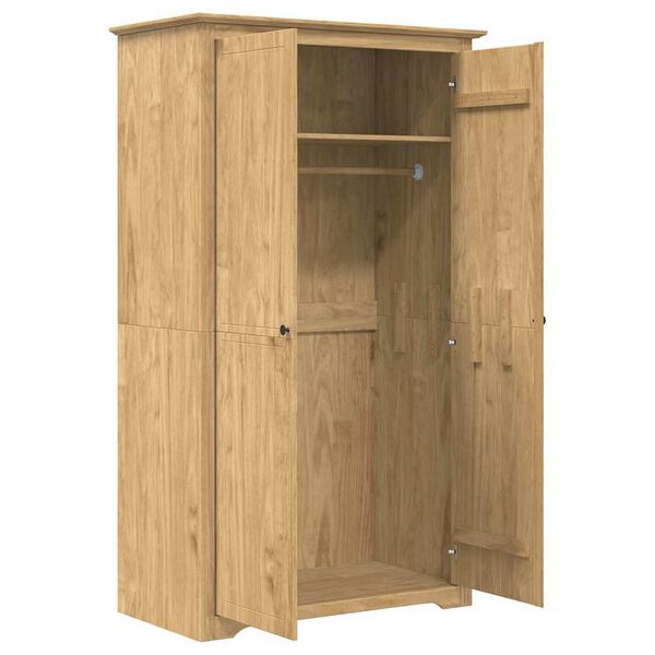 vidaXL Kleiderschrank BODO Honigbraun 53,5 x 99 x 173 cm Holzwerkstoff