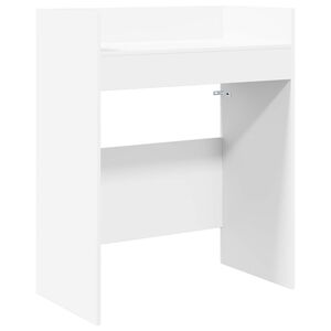 vidaXL DJ Tisch Wei&szlig; 102 x 45 x 102 cm Holzwerkstoff
