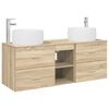 vidaXL Badezimmerm&ouml;bel-Set 3 stk. Sonoma-Eiche 49,5 x 44,5 x 66 cm