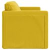 vidaXL Bodensofa mit Schlaffunktion Dunkelgelb 122x204x55 cm Samt