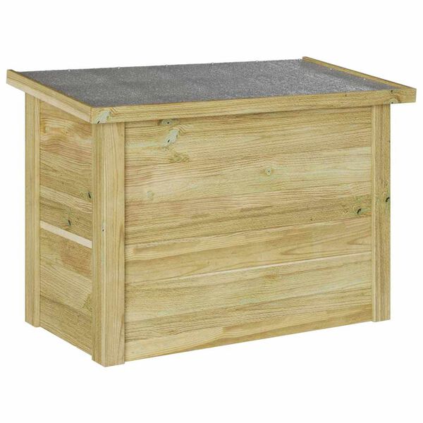 vidaXL Aufbewahrungsbox mit Speicher Natur 80 x 44,5 x 57,5 cm