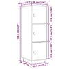 vidaXL Highboard 34x40x108,5 cm Massivholz Kiefer