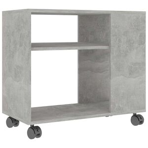 vidaXL Beistelltisch Betongrau 70x35x60,5 cm Holzwerkstoff
