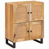 vidaXL Sideboard mit Speicher Braun 60 x 33 x 75 cm Massivholz Mango
