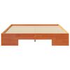 vidaXL Bodenbettgestell Braun 120 x 190 cm Massivholz Kiefer