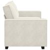 vidaXL 2-Sitzer-Sofa Creme 140 cm Samt