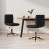 vidaXL Esszimmerst&uuml;hle 2 Stk. Drehbar Schwarz Samt