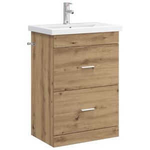 vidaXL Badezimmerm&ouml;bel-Set Artisan-Eiche 61 x 40 x 84,5 cm