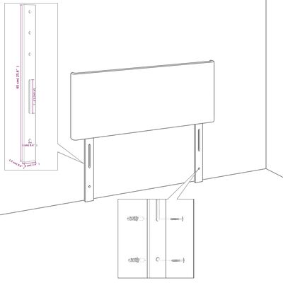vidaXL Boxspringbett mit Matratze & LED Weiß 90x190 cm Kunstleder