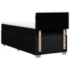vidaXL Boxspringbett mit Matratze Schwarz 90x200 cm Stoff
