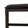 vidaXL 15-tlg. Garten-Essgruppe mit Kissen Schwarz Poly Rattan