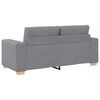 vidaXL Zweisitzer-Sofa Hellgrau 180x77x82 cm Stoff