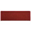 vidaXL Stufenmatten 30 Stk. 65x21x4 cm Rot Rechteckiger Rand
