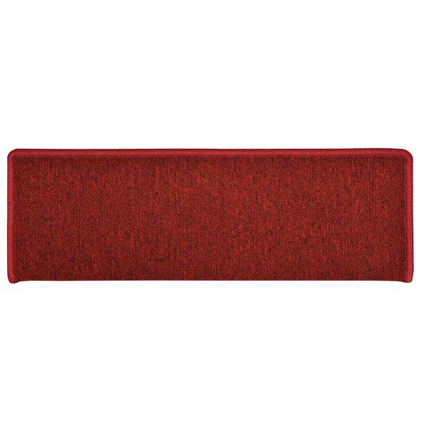vidaXL Stufenmatten 30 Stk. 65x21x4 cm Rot Rechteckiger Rand