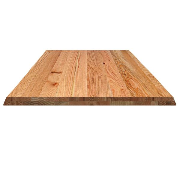 vidaXL Tischplatte Hellbraun 200x80x4,2 cm Massivholz Eiche Rechteckig