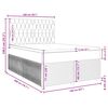 vidaXL Boxspringbett mit Matratze Hellgrau 160x200 cm Stoff