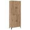 vidaXL Highboard 2 pcs Artisan-Eiche Holzwerkstoff